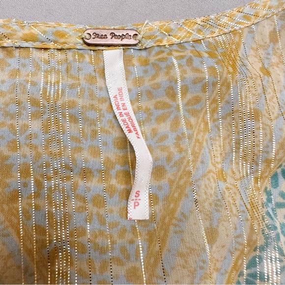 FREE PEOPLE Aliyah boho blousy tunic top, S. - Picture 7 of 8